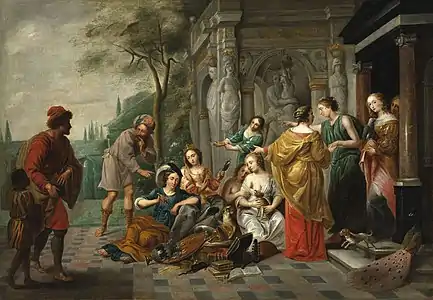 Érasme Quellin le Jeune, Achille avec les filles de Lycomède, entre 1633 et 1678.