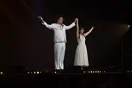 Éric Antoine et Calista Sinclair en juillet 2012.