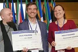 Eric Vallet et Emmanuelle Vagnon, prix Ptolémée.