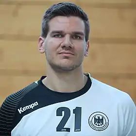 Erik Schmidt sous le maillot de la sélection allemande le 16 septembre 2014