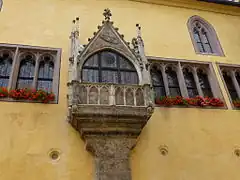 Baie vitrée sur le bâtiment du Reichssaal.