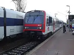 Entrée en gare d'une rame Z 8800 du RER C.