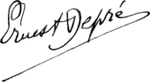 signature d'Ernest Depré