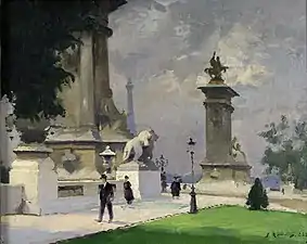 L'Entrée du Pont Alexandre III (1920), Paris, Petit Palais.
