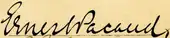 signature d'Ernest Pacaud