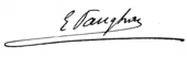 signature d'Ernest Vaughan