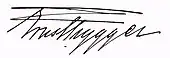 signature d'Ernst Trygger