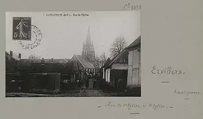 Une carte postale du village avant 1914.