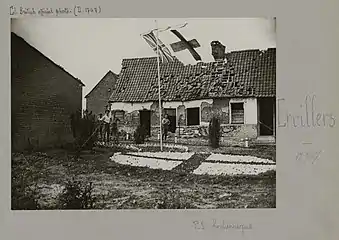 Le poste de secours britannique 1917.