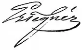 signature d'Esaias Tegnér