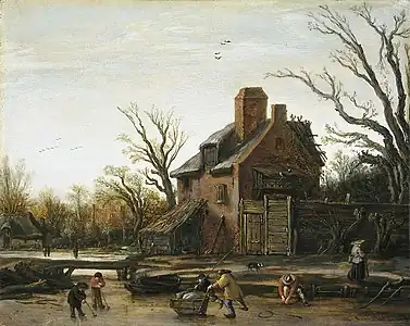 Hiver avec ferme (1624)Mauritshuis, La Haye