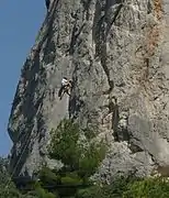 Escalade dans les Dentelles de Montmirail