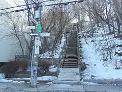 L'escalier des Franciscains, quartier Saint-Sauveur