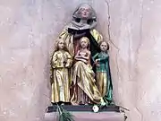 Groupe sculpté sainte Sophie et ses trois filles (1470).