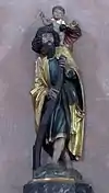 Statue de saint Christophe (XVIe siècle).