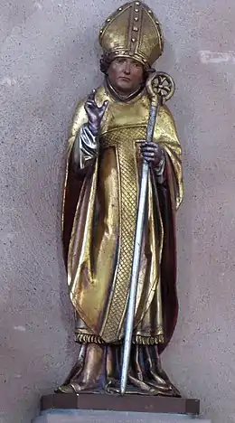 Statue de saint Remi (XVe siècle).