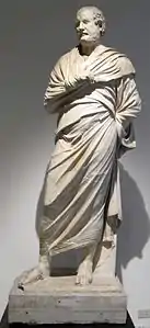  Statue d'Eschine, un bras en écharpe