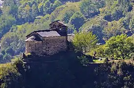 L'église sur le promontoire rocheux