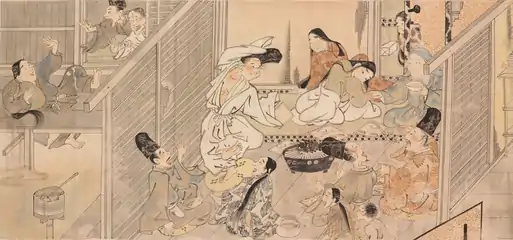 Copie d'après Tosa Mitsuoki. Histoire d'un peintre, emaki, XVIIe siècle, Musée national de Kyoto
