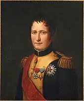 Joseph Bonaparte, portant les croix de la Légion d'honneur et des Deux-Siciles et la grand'croix de l'ordre royal d'Espagne, (Inès Esménard, 1837)