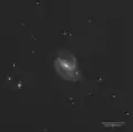 Image de NGC 1097 par le télescope Schmidt dans l'ultraviolet.