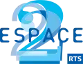 Logo d'Espace 2 du 29 février 2012 au 15 septembre 2016.