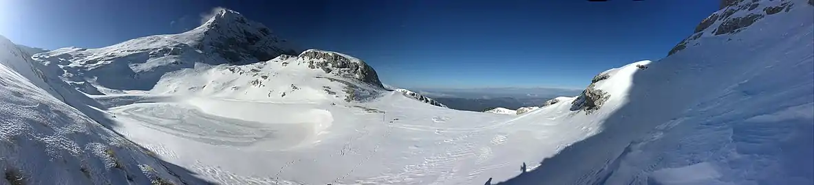 Le lac de la Moucherolle en 2017.