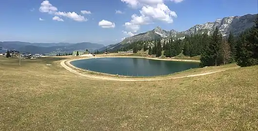 Le lac du Pré en 2018.