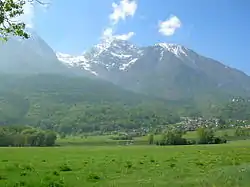 Vue du mont Émilius et du vallon des Laures