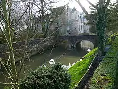 L'Yser au château d'Esquelbecq.