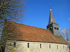 Façade méridionale de l'église Saint-Éleuthère.