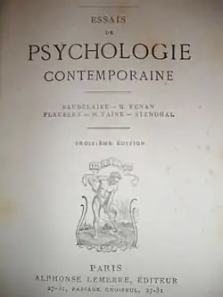 Image illustrative de l’article Essais de psychologie contemporaine