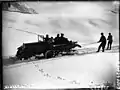Essai d'une autochenille type neige (future P15 N) en février 1927 sur le Mont Revard.