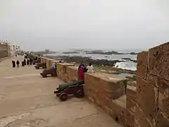 Fortifications d'Essaouira. Canons portugais.