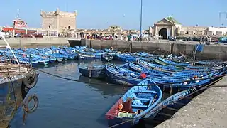 Sqala du Port et porte Bab el-Marsa du port d'Essaouira