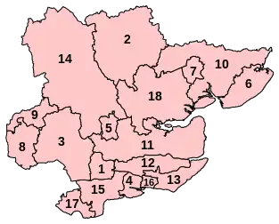 Proposed Revised constituencies in Essex