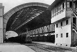 La gare, au temps de la vapeur.
