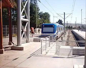 La station de Limache constitue le terminus de la ligne du métro de Valparaiso