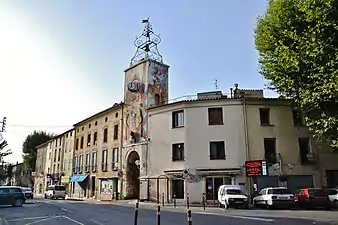 Estagel, tour de l'horloge