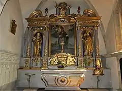 Le retable de la chapelle Saint-Fleuret.