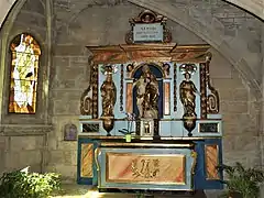 Le retable de la chapelle Sainte-Anne.