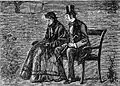 « Nous nous sommes assis sur un banc à proximité », par F. A. Fraser, c. 1877.