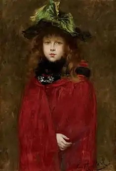 Portrait de Julie Reynolde Jalla, huile sur toile, avant 1900