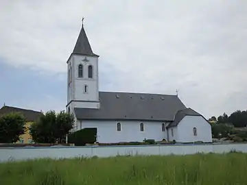 L'église, vue latérale.