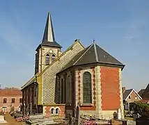 Le chevet de l'église.