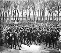 Spanish Students at Carnival or Mardi Gras 1878