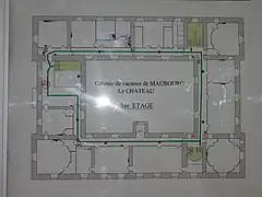 Plan de Maubourg, premier étage.