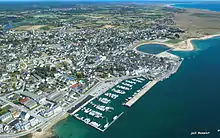 Le port d'Étel : vue aérienne.