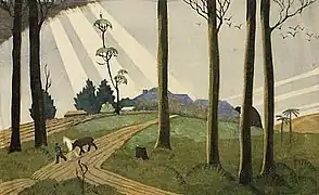 The Lonely Farm [La Ferme isolée] (1933), musée d'Art d'Auckland.