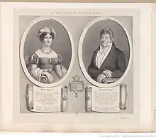 Étienne-Jean-François-Charles d’Aligre et sa seconde femme Louise-Charlotte-Aglaë Camus de Pontcarré.